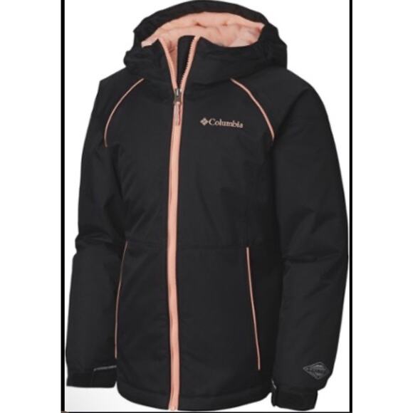 Columbia Alpine Action II Insulated Jacket Girls Sz XS Black 6/6X Insulated Ski - Picture 1 of 16